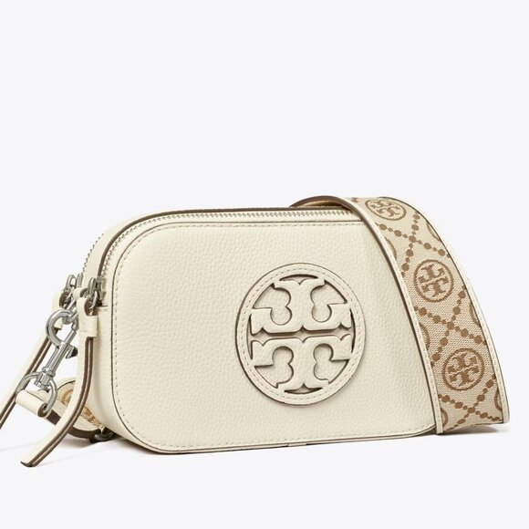 TORY BURCH MINI MILLER CROSSBODY BAG- IVORY - Picture 7 of 7